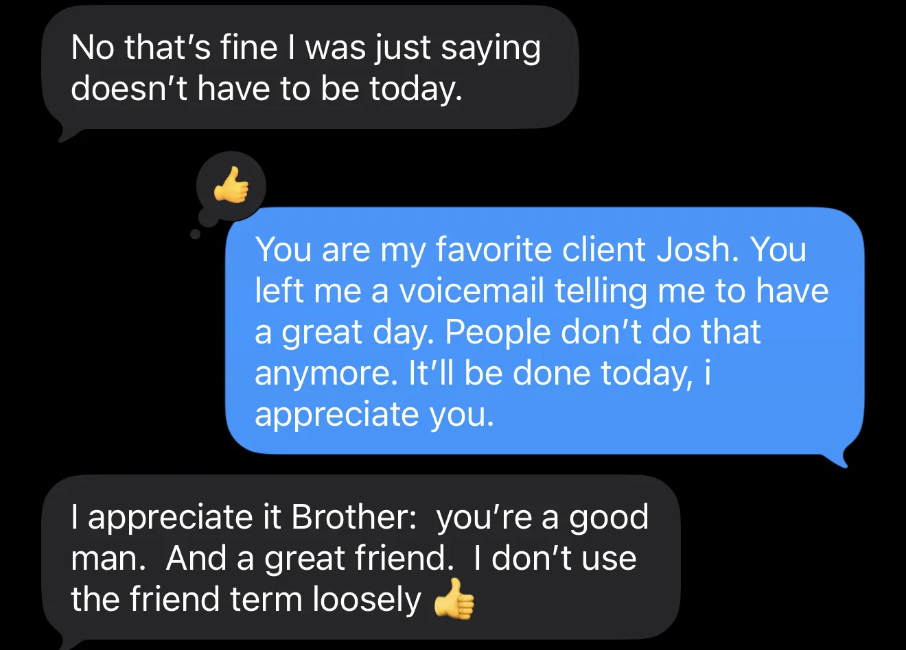 Text exchange with ArmorShield, August 2026